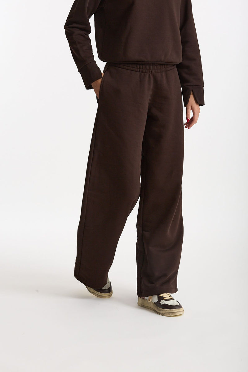 Pantalone in felpa marrone women Woc - 4