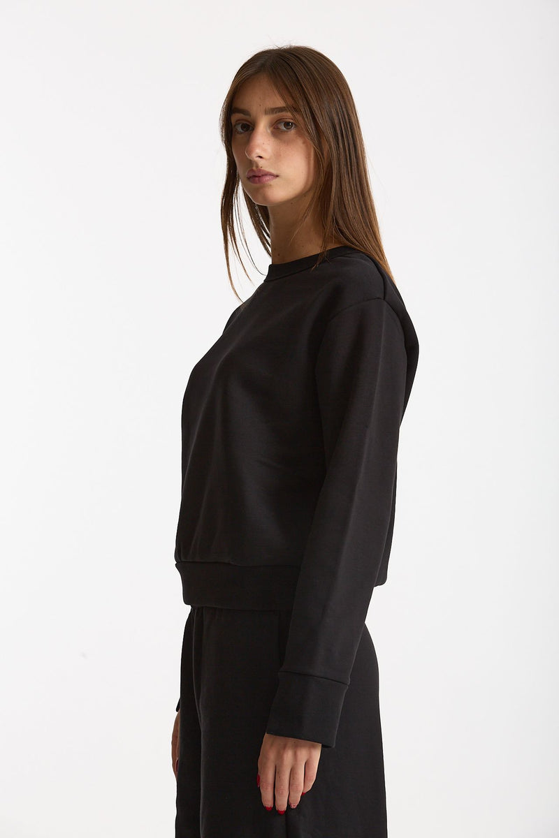 Felpa girocollo nero women Woc - 3