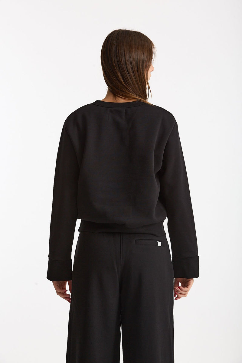 Felpa girocollo nero women Woc - 4