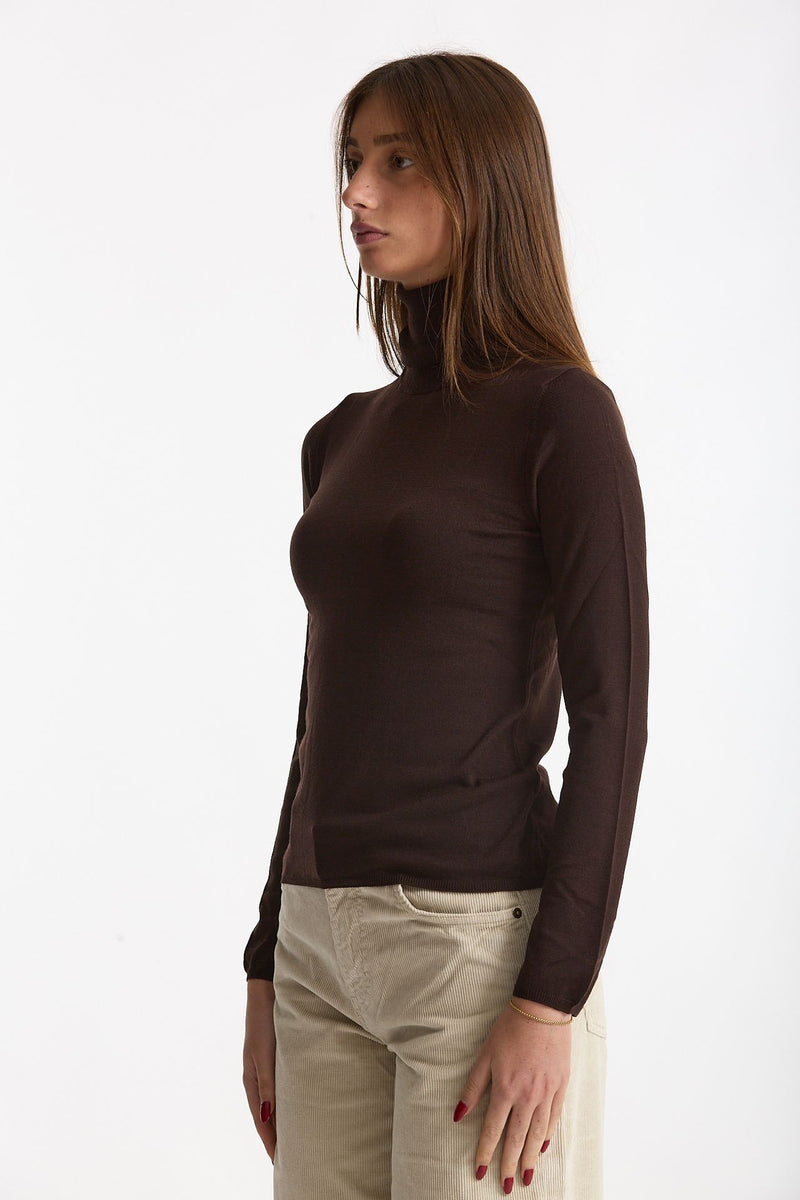 Dolcevita slim in flexwool marrone women Zanone - 2