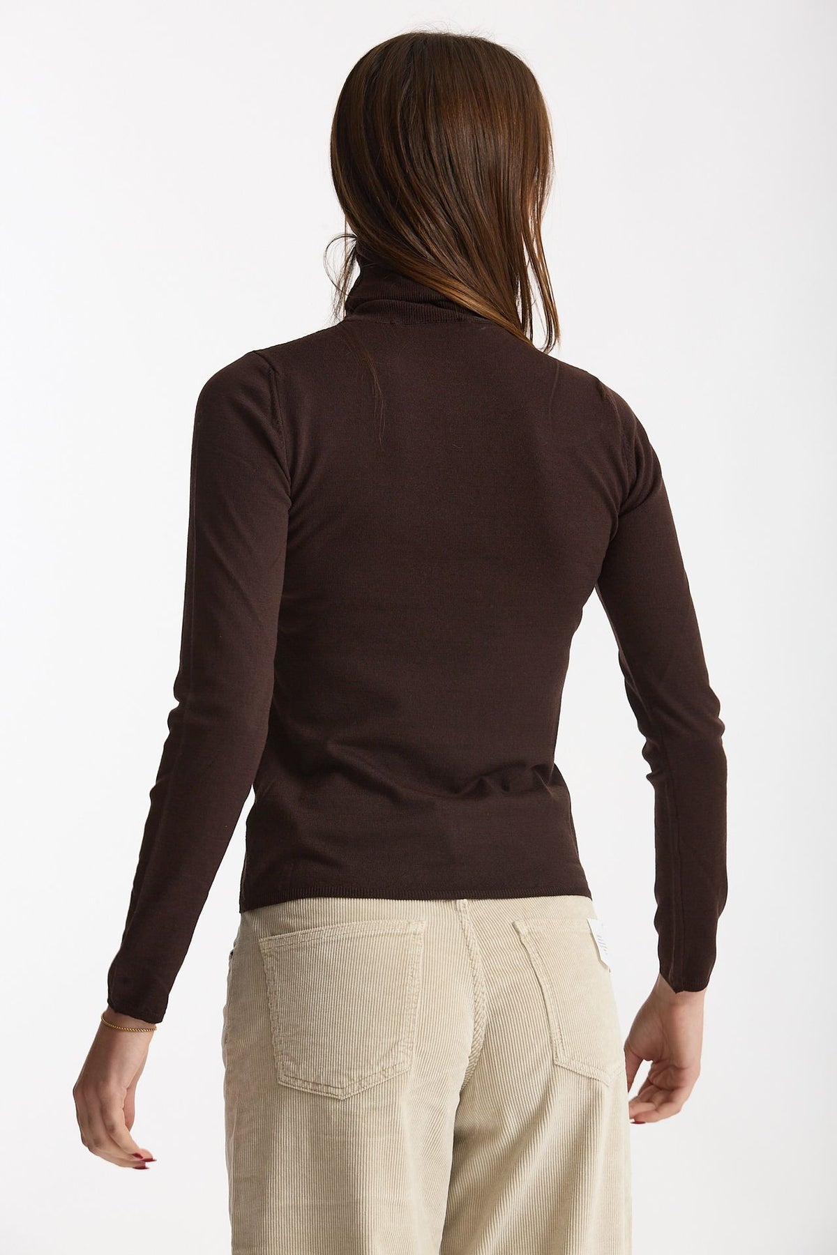 Dolcevita slim in flexwool marrone women Zanone - 3