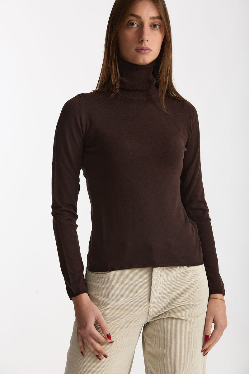 Dolcevita slim in flexwool marrone women Zanone - 4