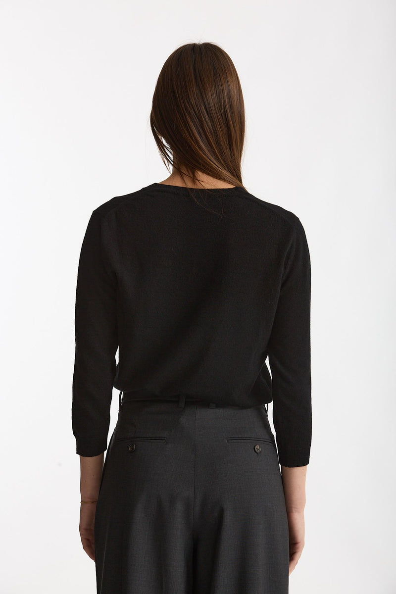 Maglia slim in lana nero women Zanone - 3