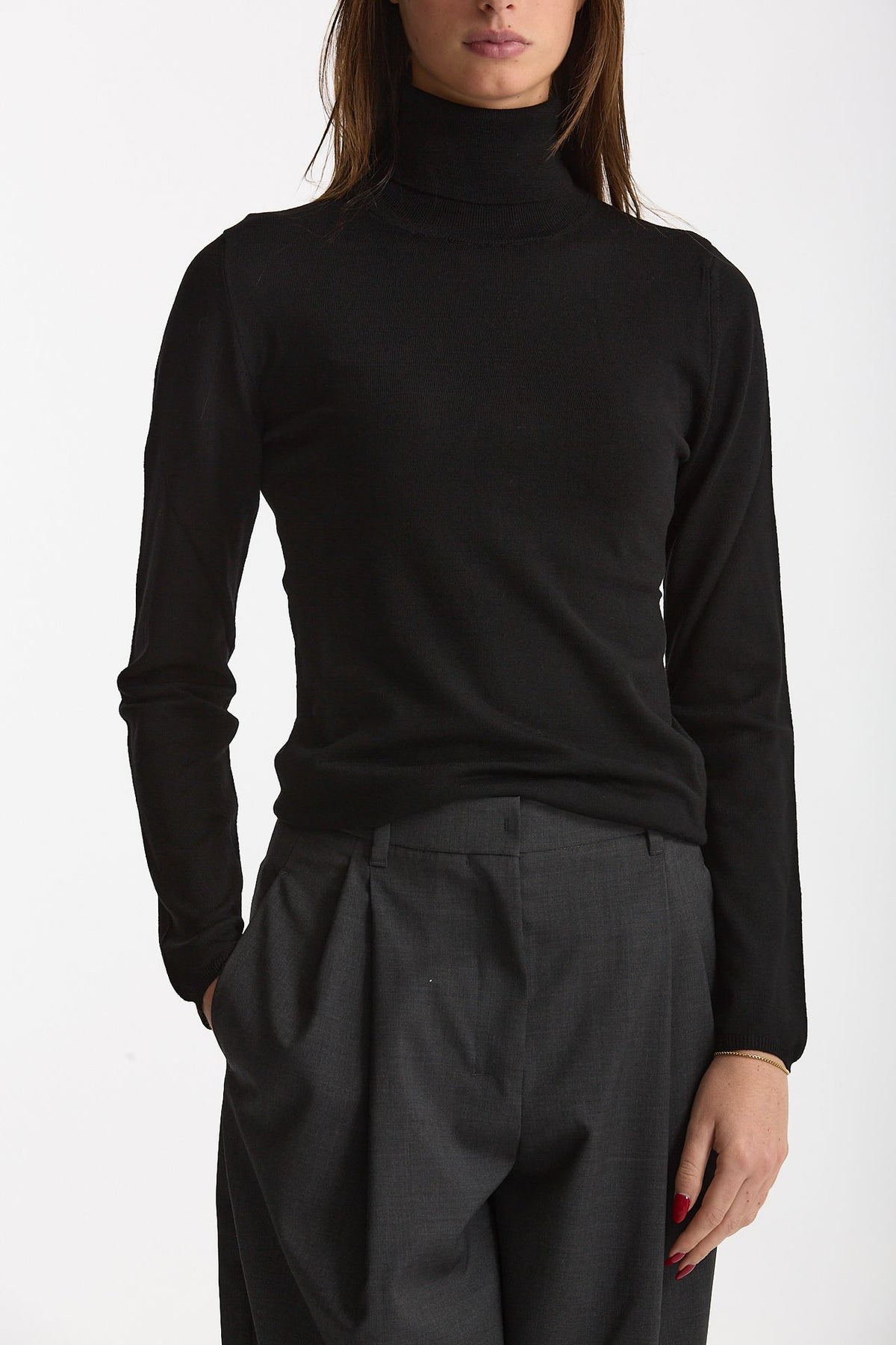 Dolcevita slim in flexwool nero women Zanone - 2