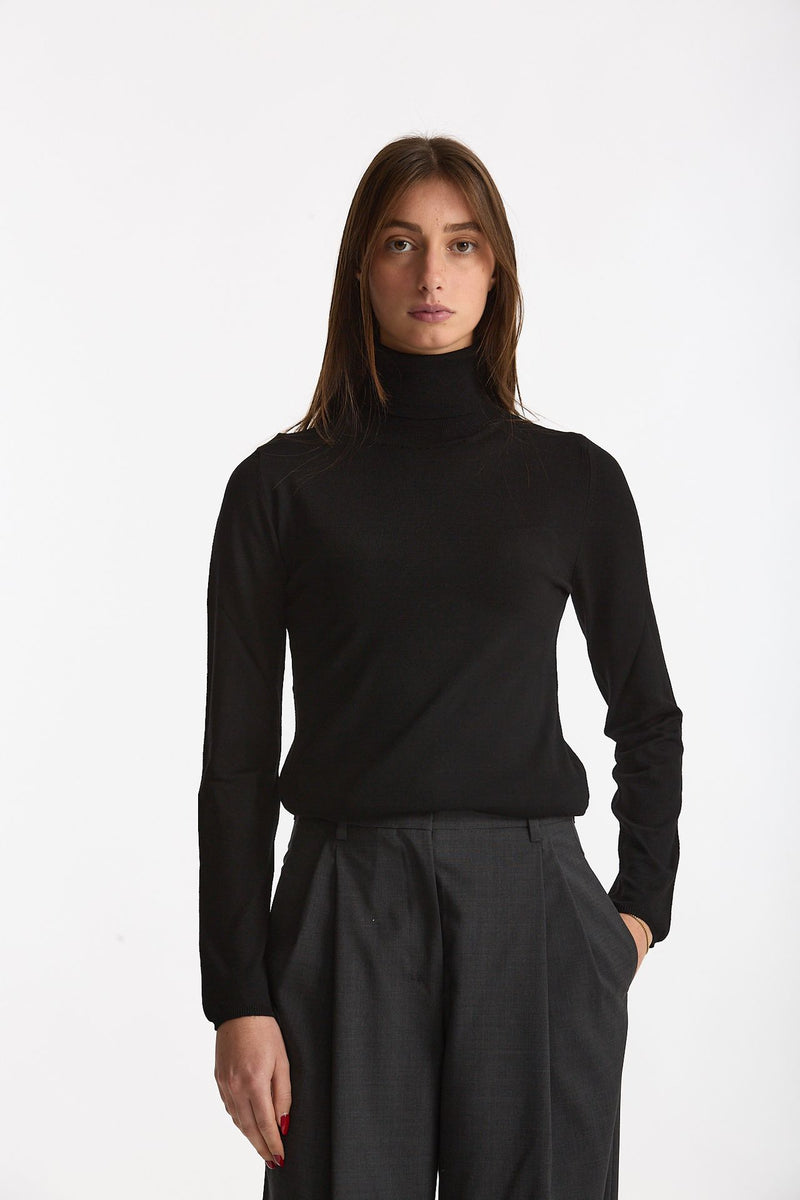 Dolcevita slim in flexwool nero women Zanone - 1