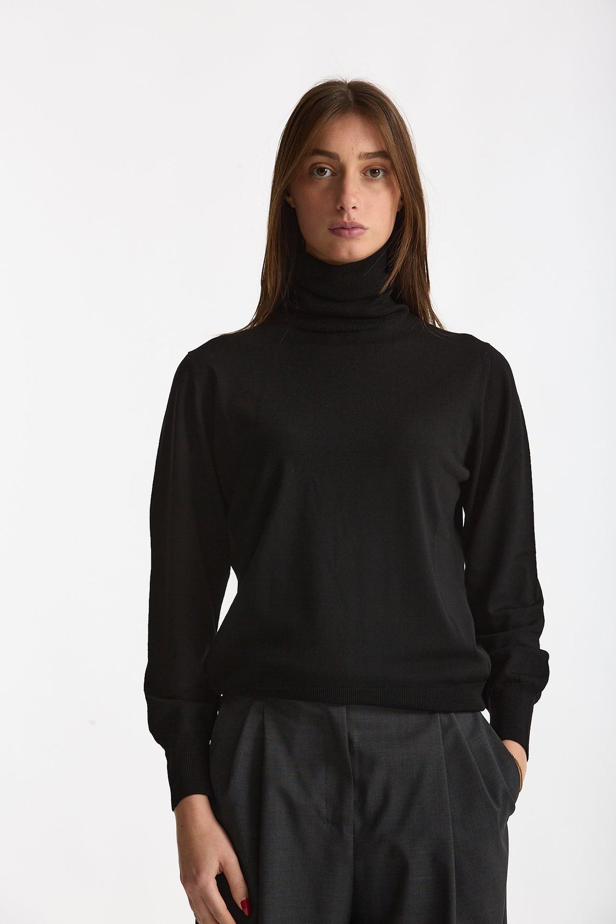 Dolcevita morbida in flexwool marrone women Zanone - 3