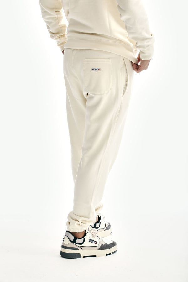 pantalone jogging in felpa panna men Autry