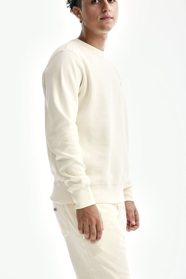 felpa in cotone panna men Autry