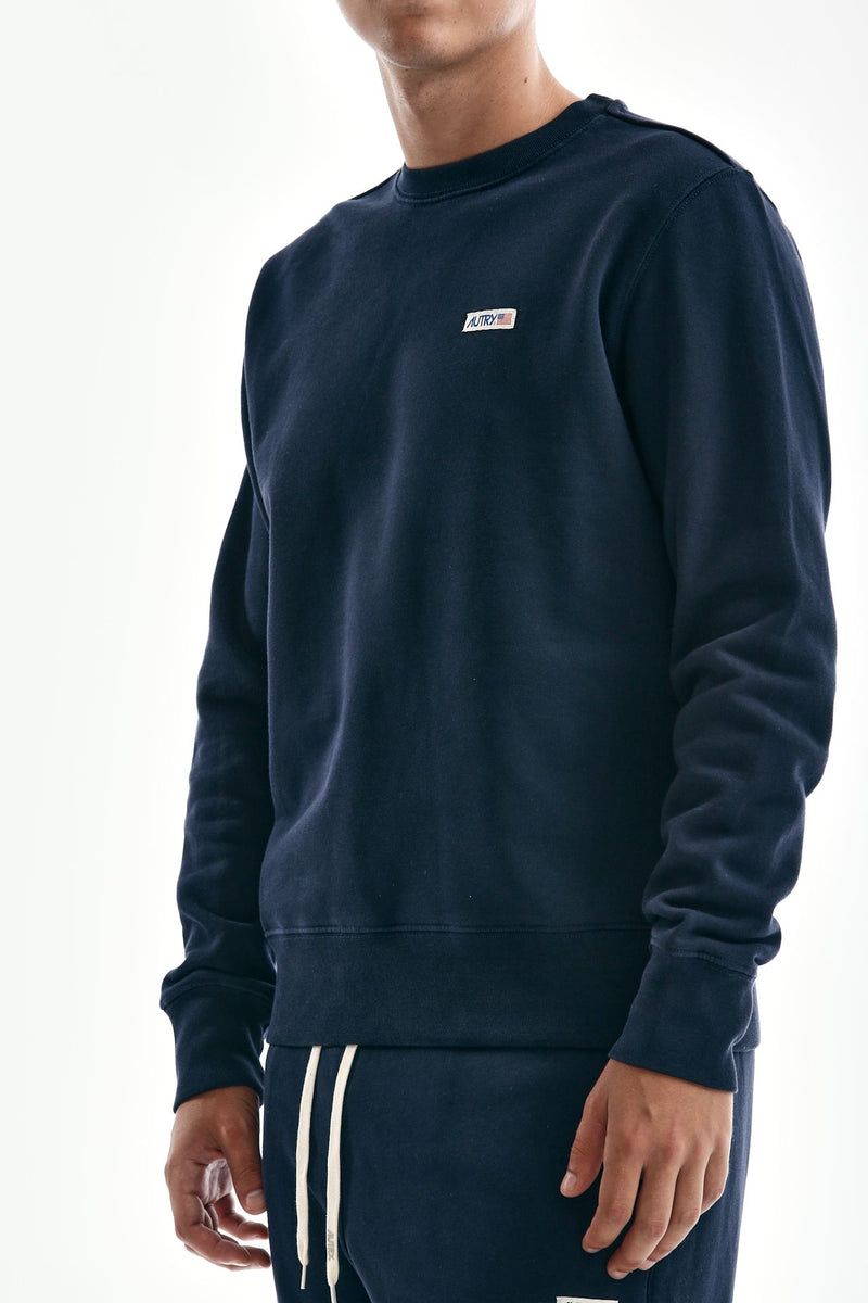 felpa in cotone blu men Autry - 3