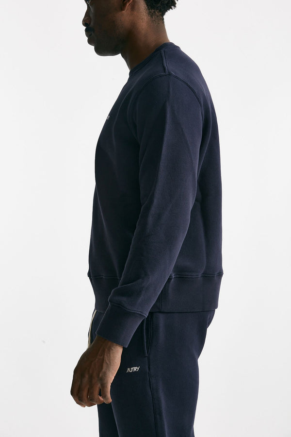 felpa in cotone blu men Autry