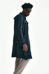trench in cotone tecnico blu men L'impermeabile - 4