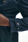 trench in cotone tecnico blu men L'impermeabile - 7