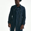 trench in cotone tecnico blu men L'impermeabile - 9