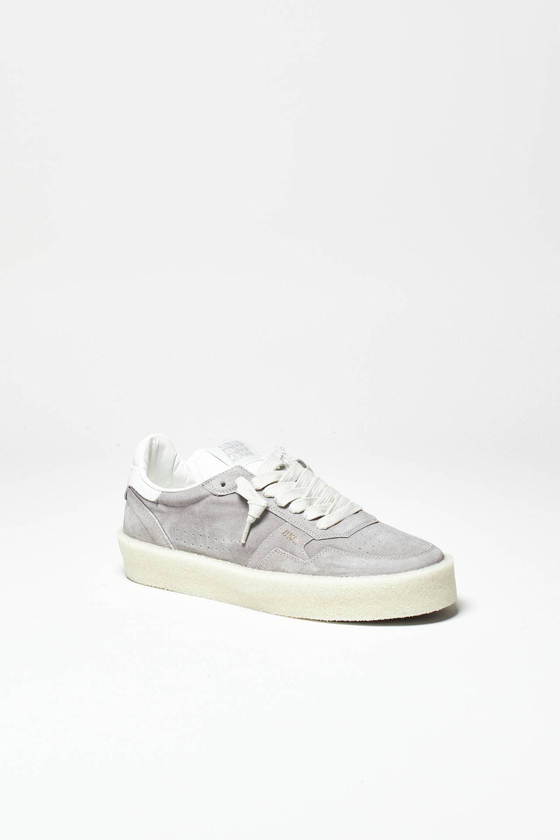 sneakers in pelle e suede grigio men Akman - 3