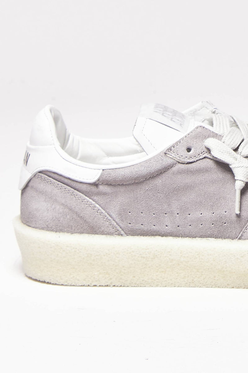 sneakers in pelle e suede grigio men Akman - 6