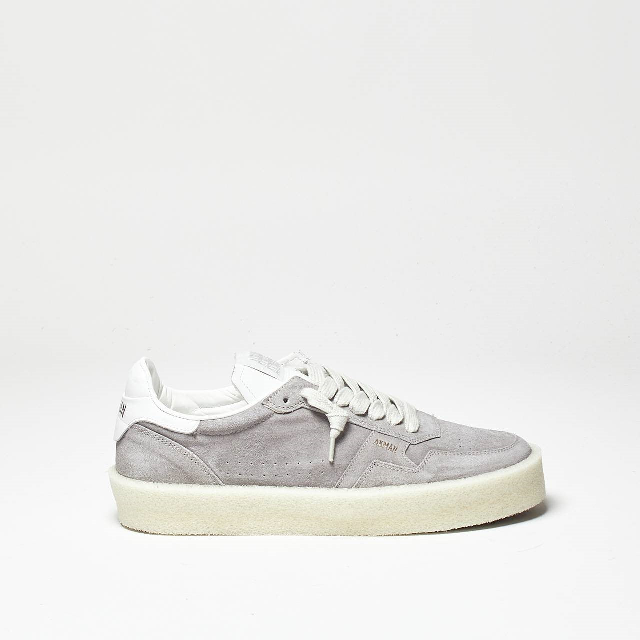sneakers in pelle e suede grigio men Akman - 8