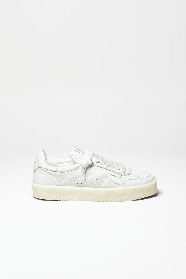 sneakers in nabuk bianco men Akman
