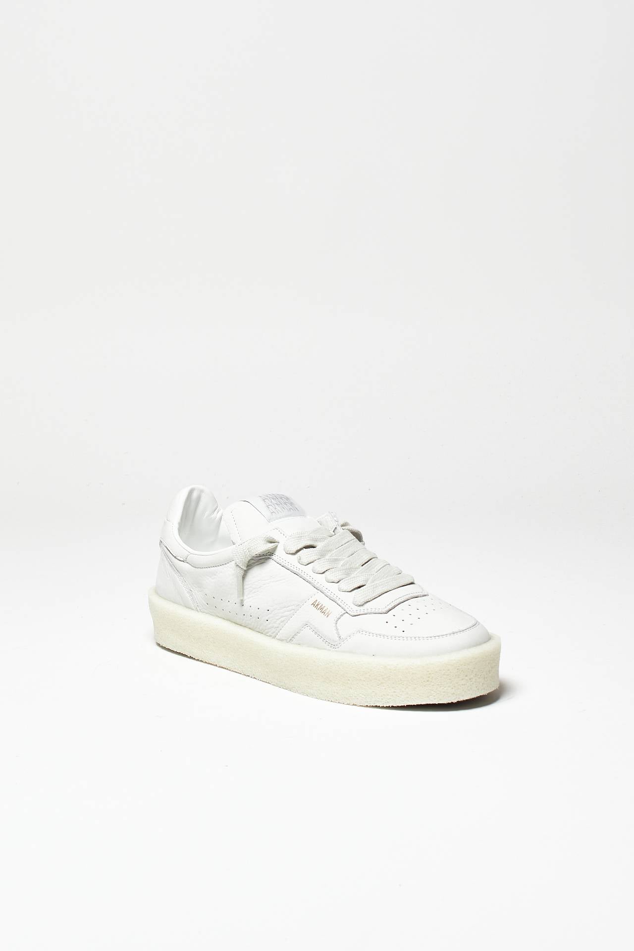 sneakers in nabuk bianco men Akman - 3