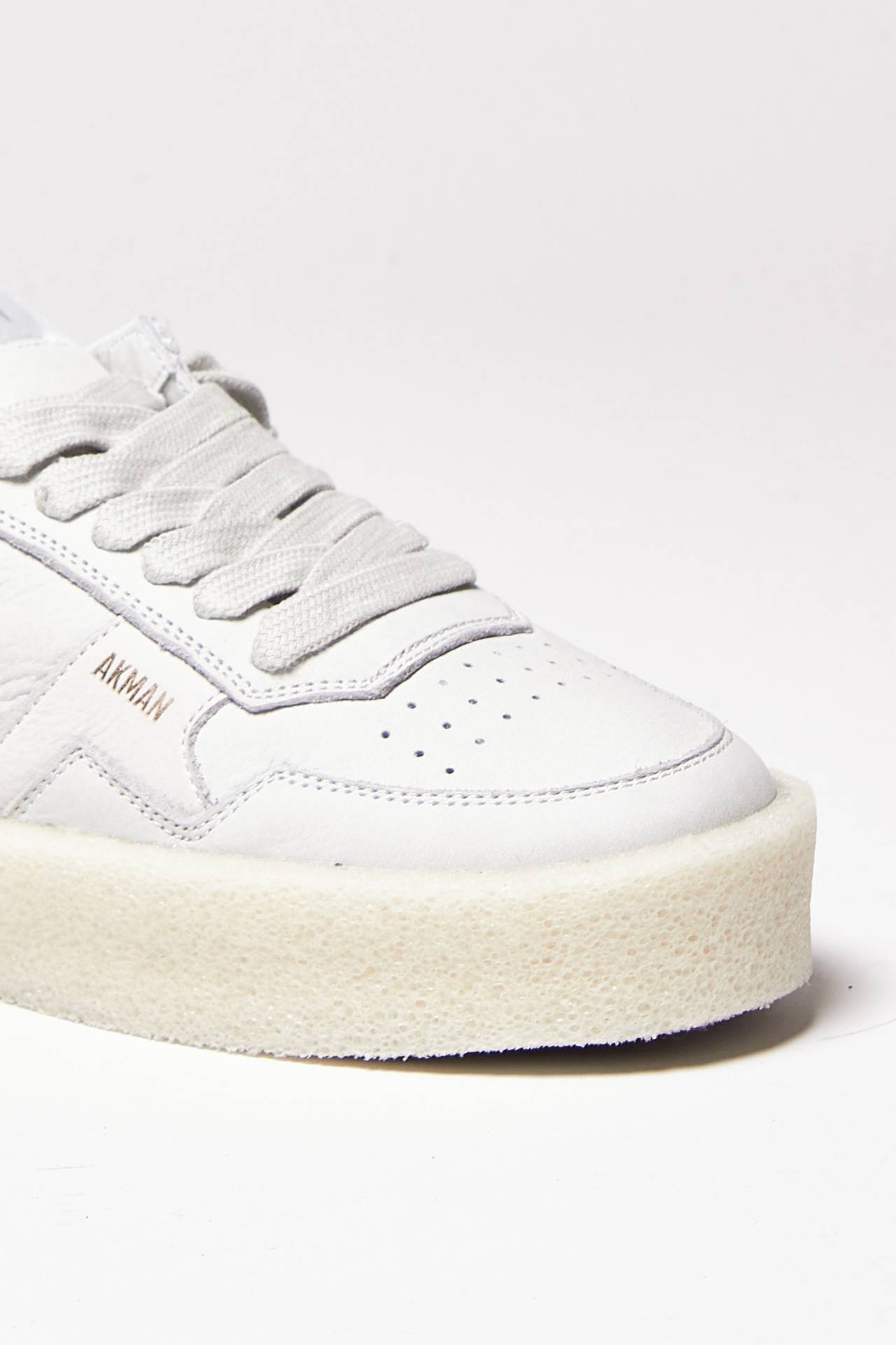 sneakers in nabuk bianco men Akman - 1