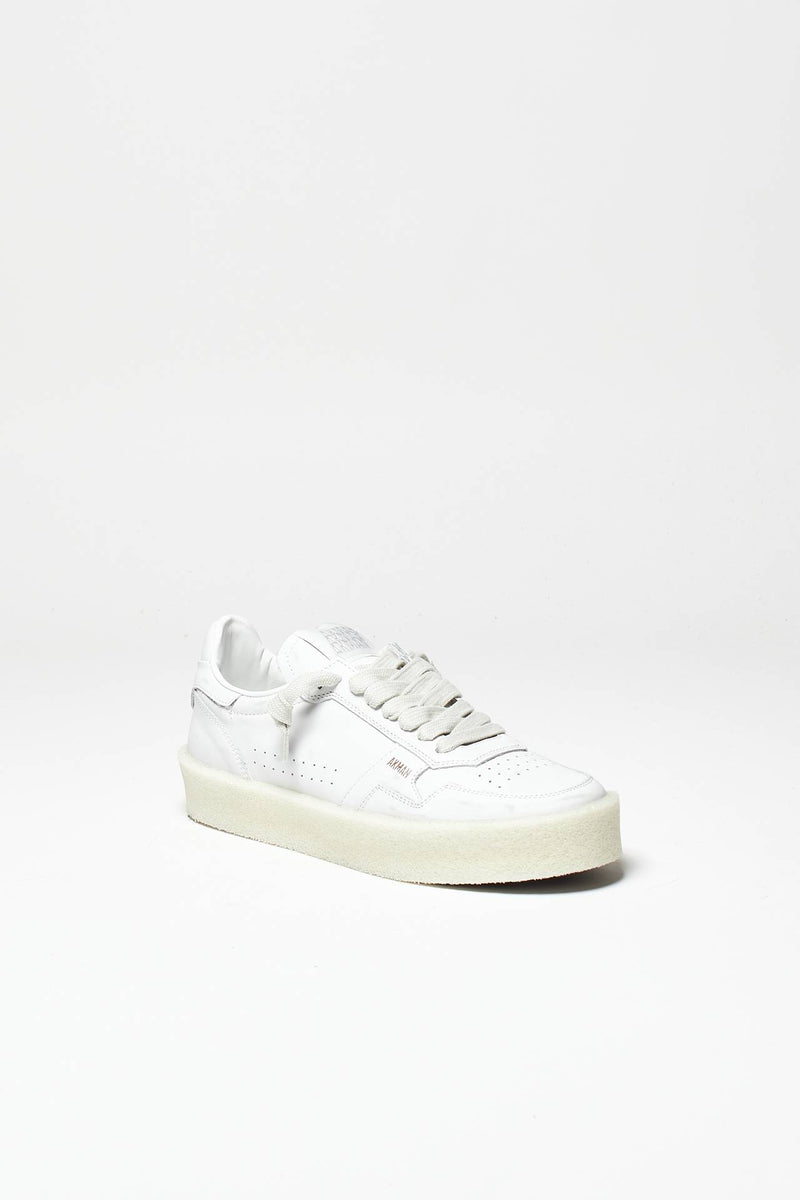 sneakers in pelle bianco men Akman - 3