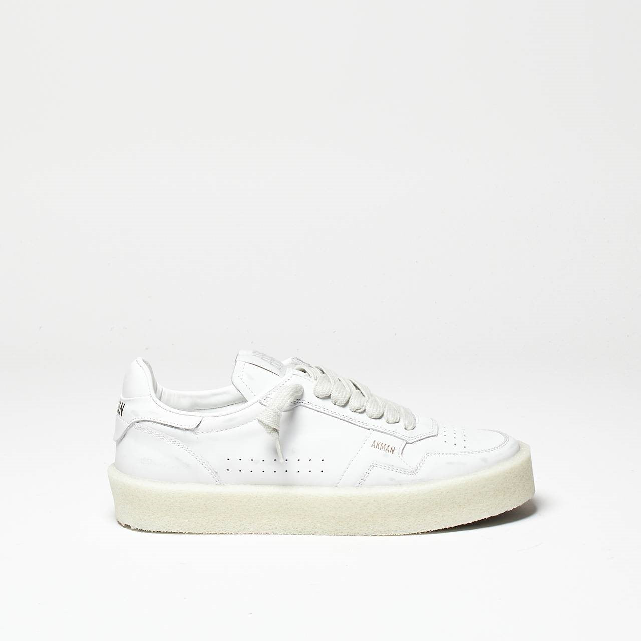 sneakers in pelle bianco men Akman - 8