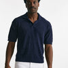 polo lavorata in cotone blu men Atomo factory - 7