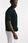 polo in cotone traforata nero men Atomo factory - 4
