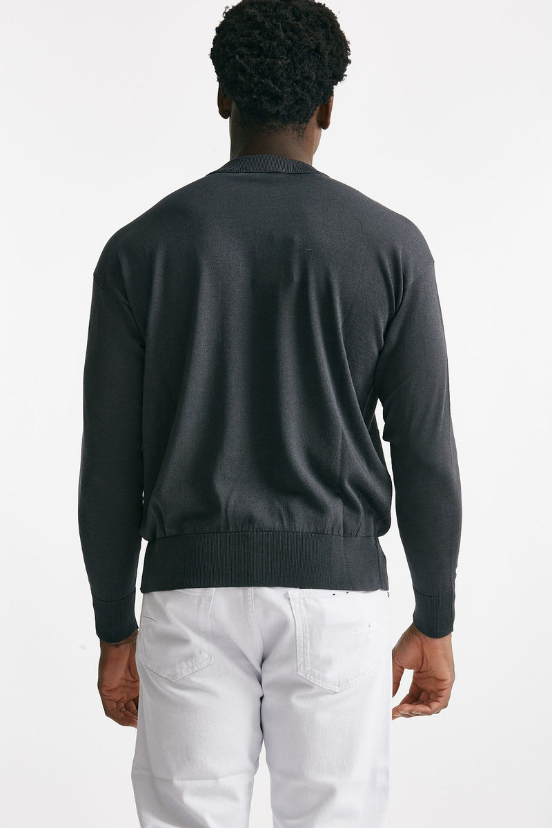 maglia girocollo in cotone grigio men Atomo factory - 3