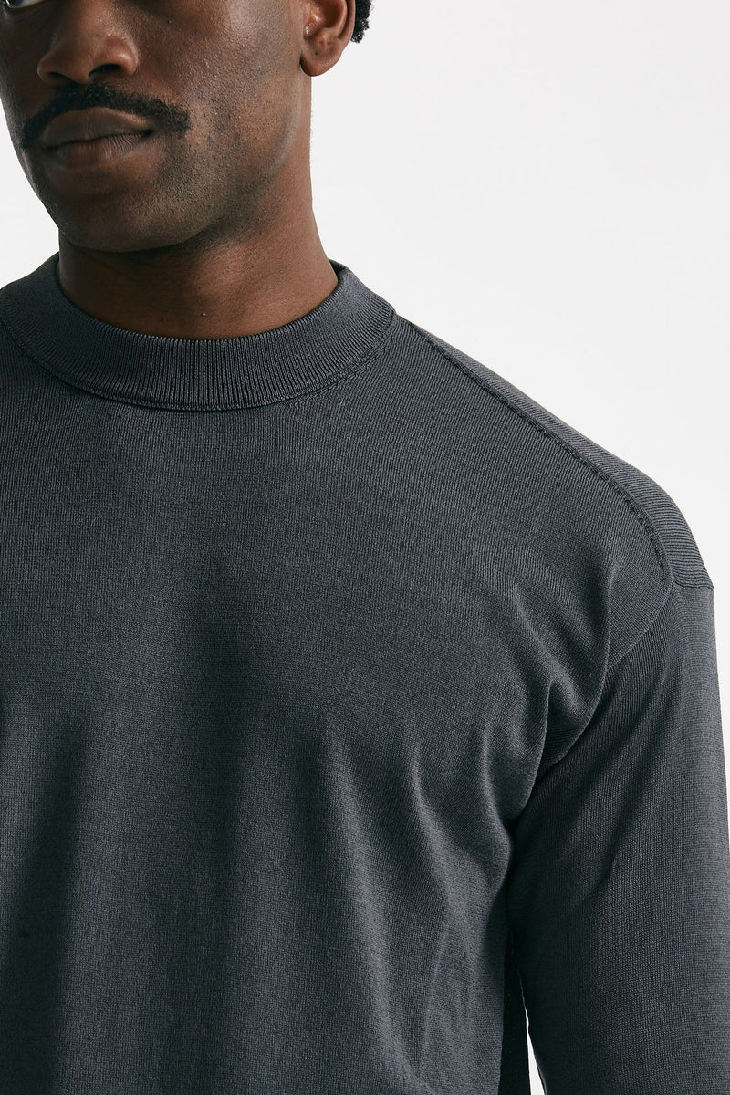 maglia girocollo in cotone grigio men Atomo factory - 5