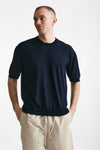 t-shirt in cotone blu men Atomo factory - 1