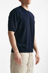 t-shirt in cotone blu men Atomo factory - 4