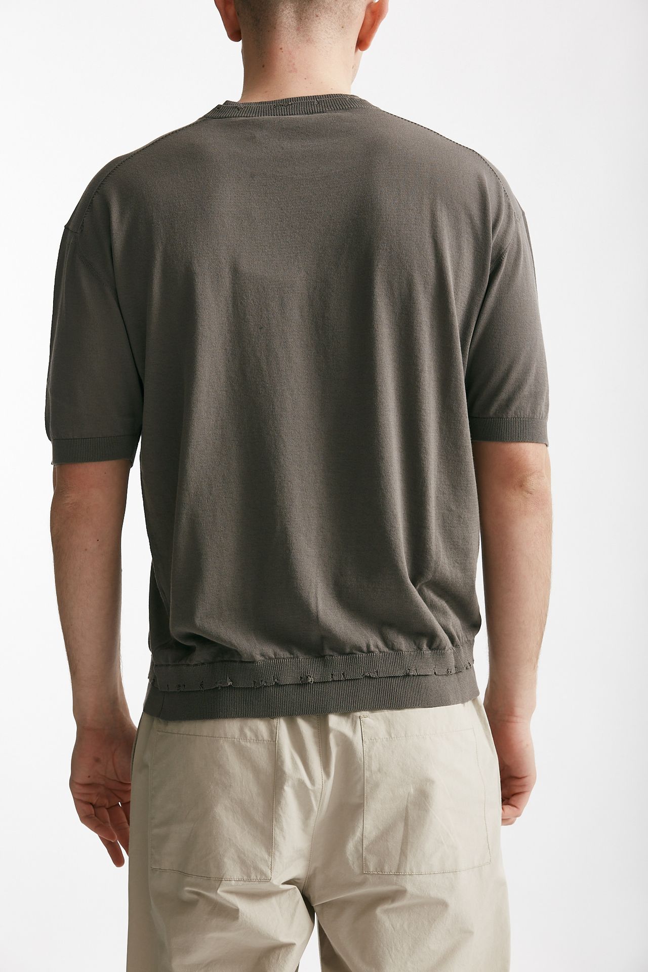 t-shirt in cotone grigio men Atomo factory - 3