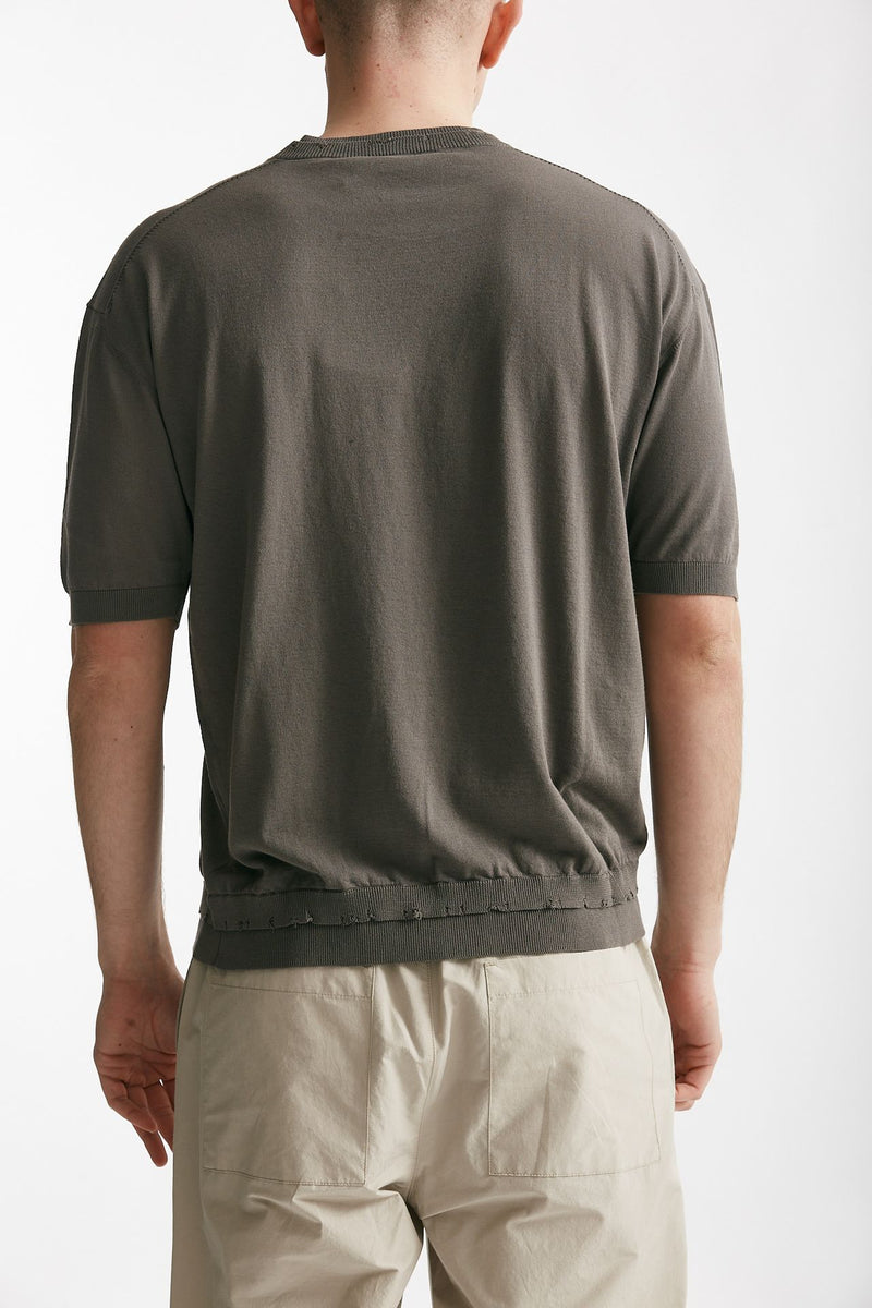 t-shirt in cotone grigio men Atomo factory - 3
