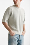 t-shirt in cotone lavato grigio perla men Atomo factory - 4