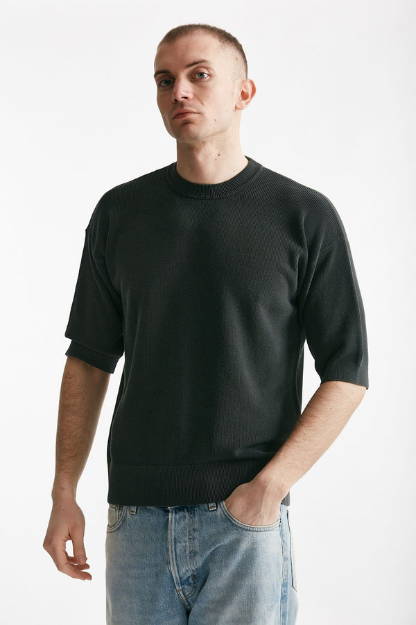 t-shirt in cotone lavato grigio antracite men Atomo factory