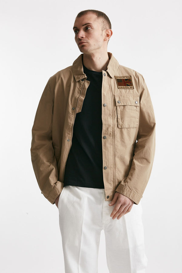 giacca workers casuals in cotone beige men Barbour
