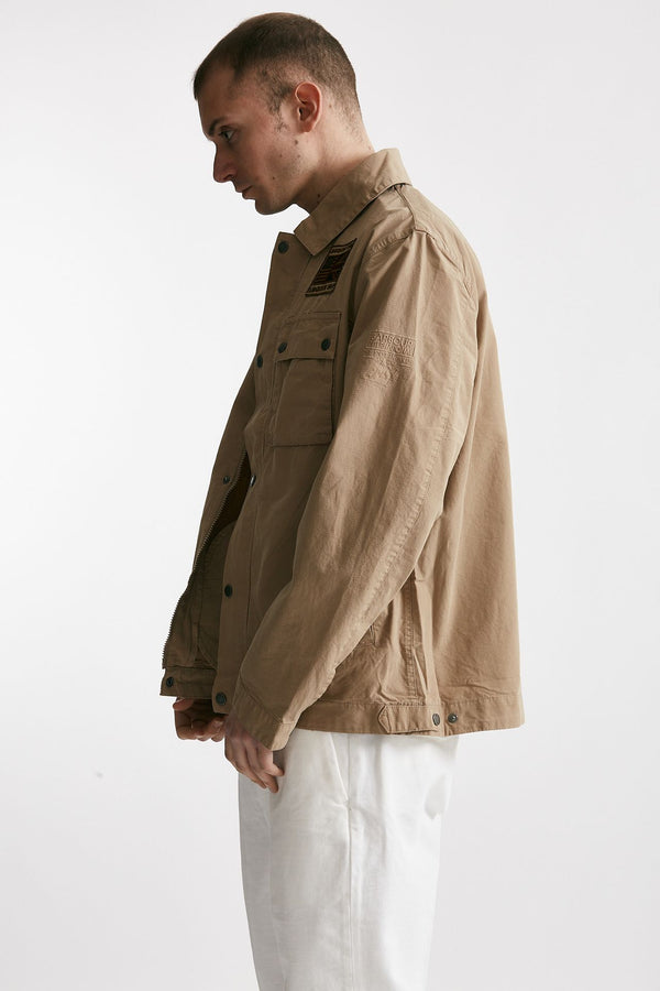 giacca workers casuals in cotone beige men Barbour
