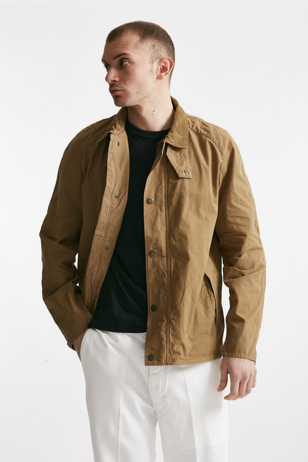 giacca tracker casual in cotone beige men Barbour