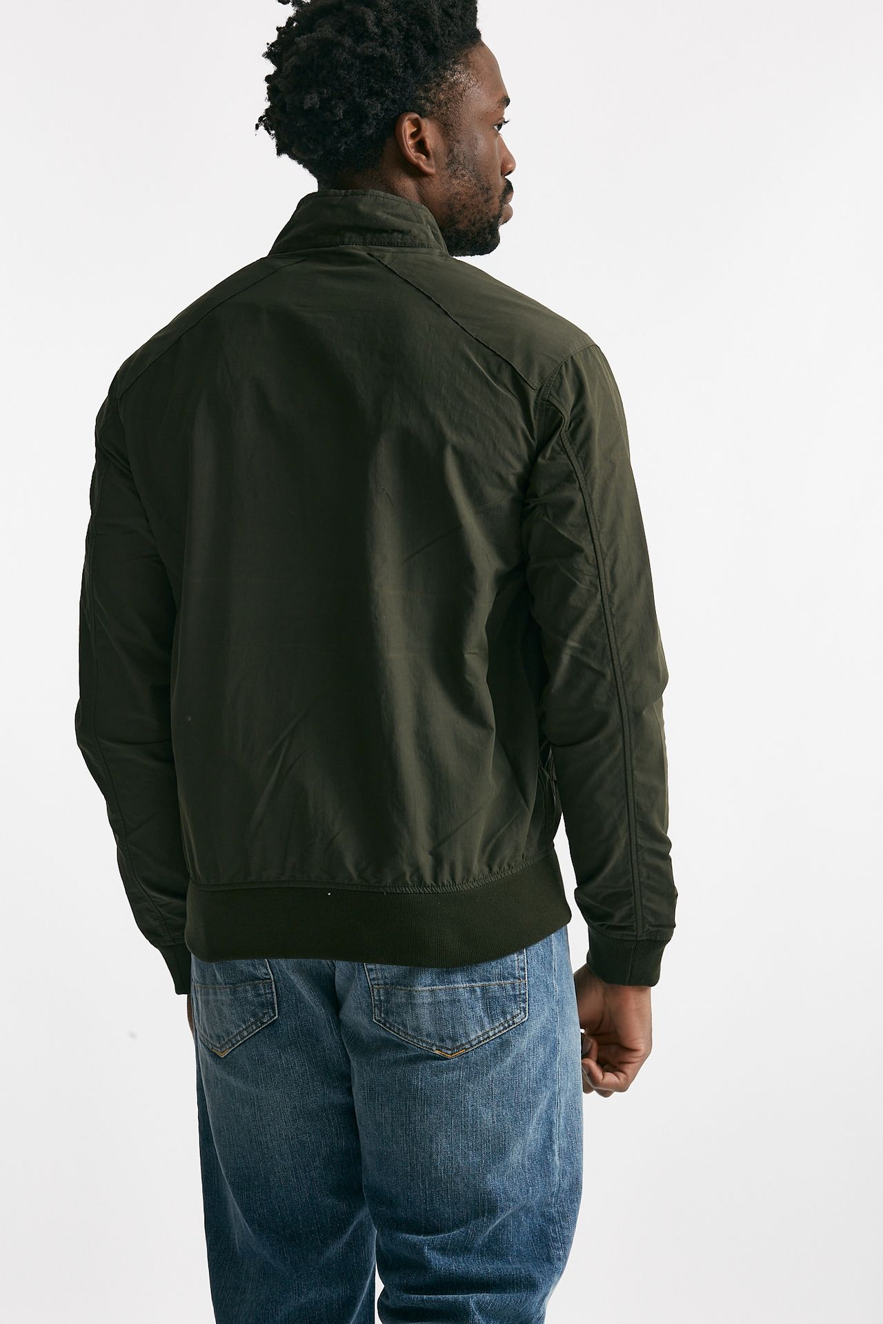 bomber harrington rectifier in cotone verde men Barbour - 3