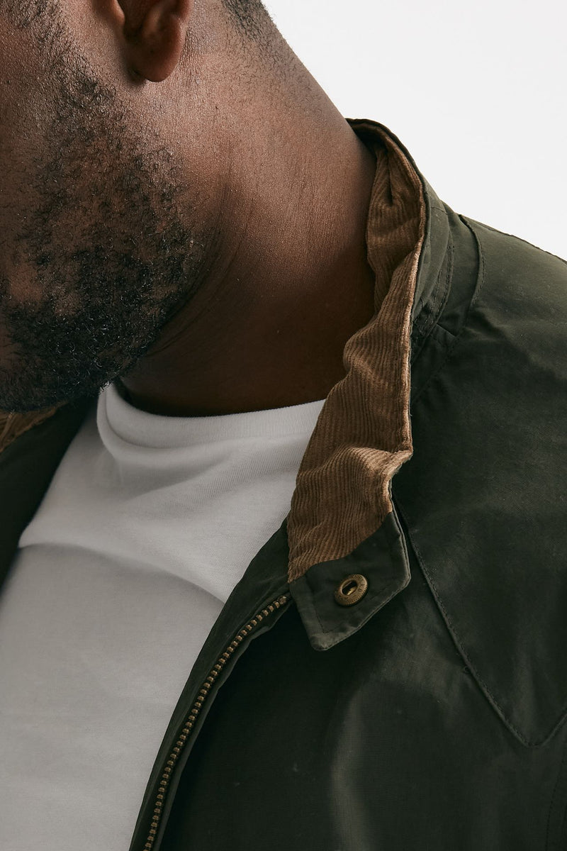 bomber harrington rectifier in cotone verde men Barbour - 10