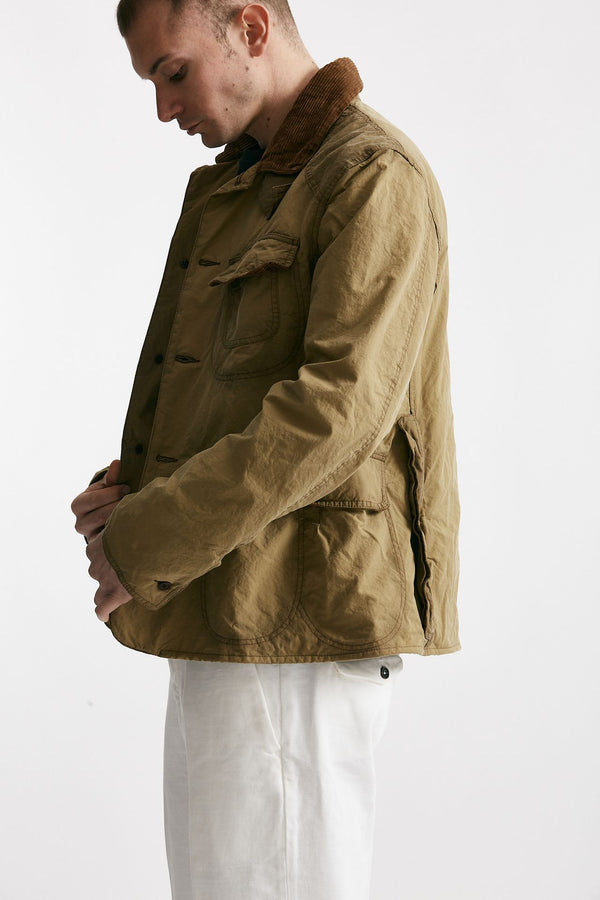 giacca workwear blazer wax beige men Barbour