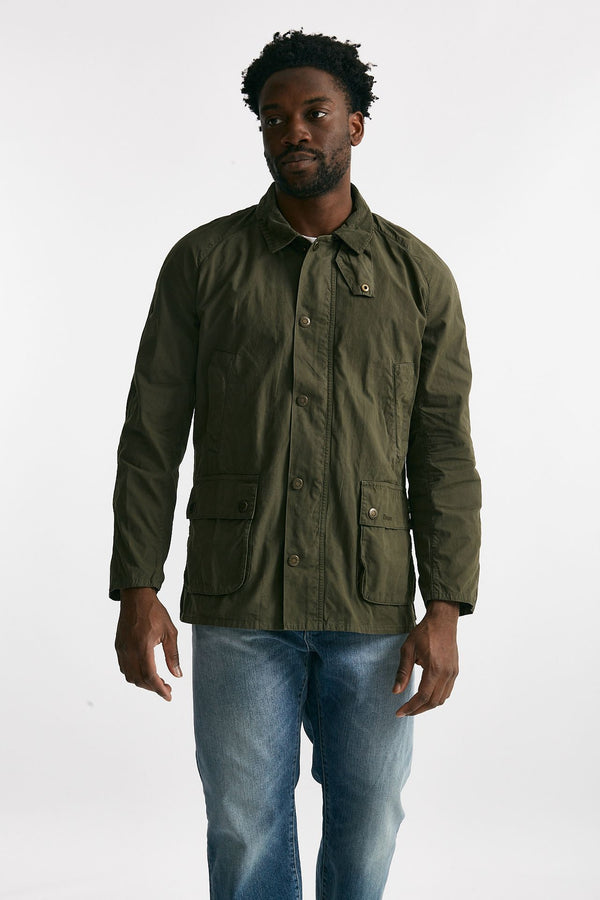 giacca ashby casual in cotone verde men Barbour