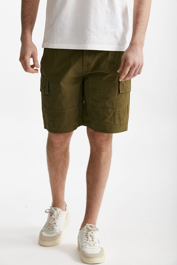 bermuda in cotone ripstop verde militare men Barbour