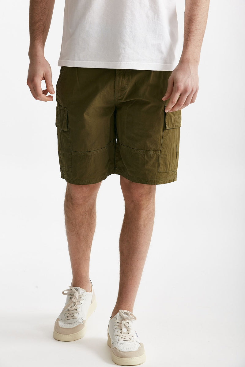 bermuda in cotone ripstop verde militare men Barbour - 1