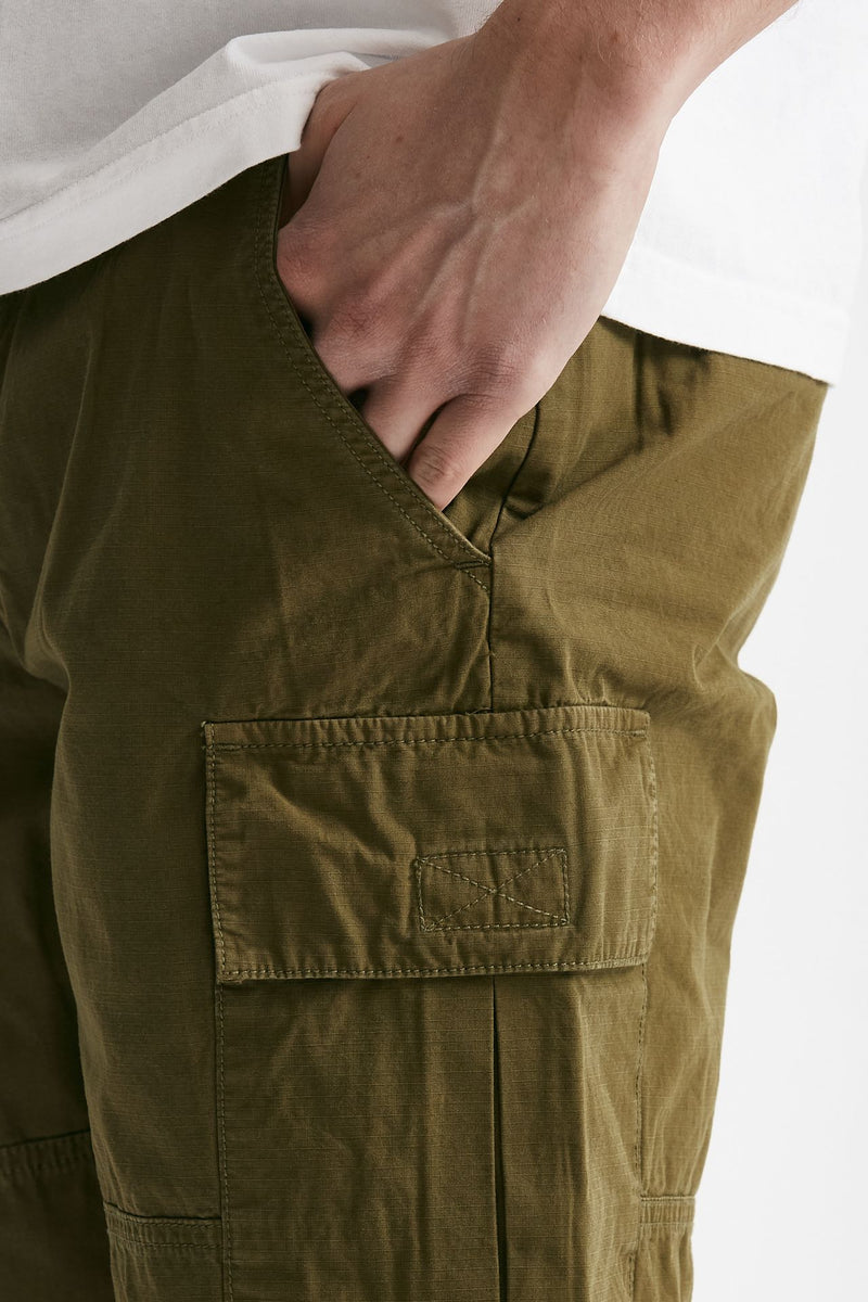 bermuda in cotone ripstop verde militare men Barbour - 7