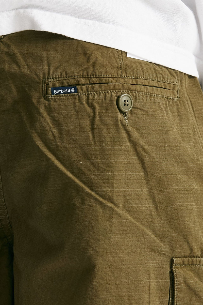 bermuda in cotone ripstop verde militare men Barbour - 9