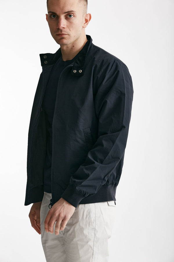 bomber royston jacket in nylon blu men Barbour