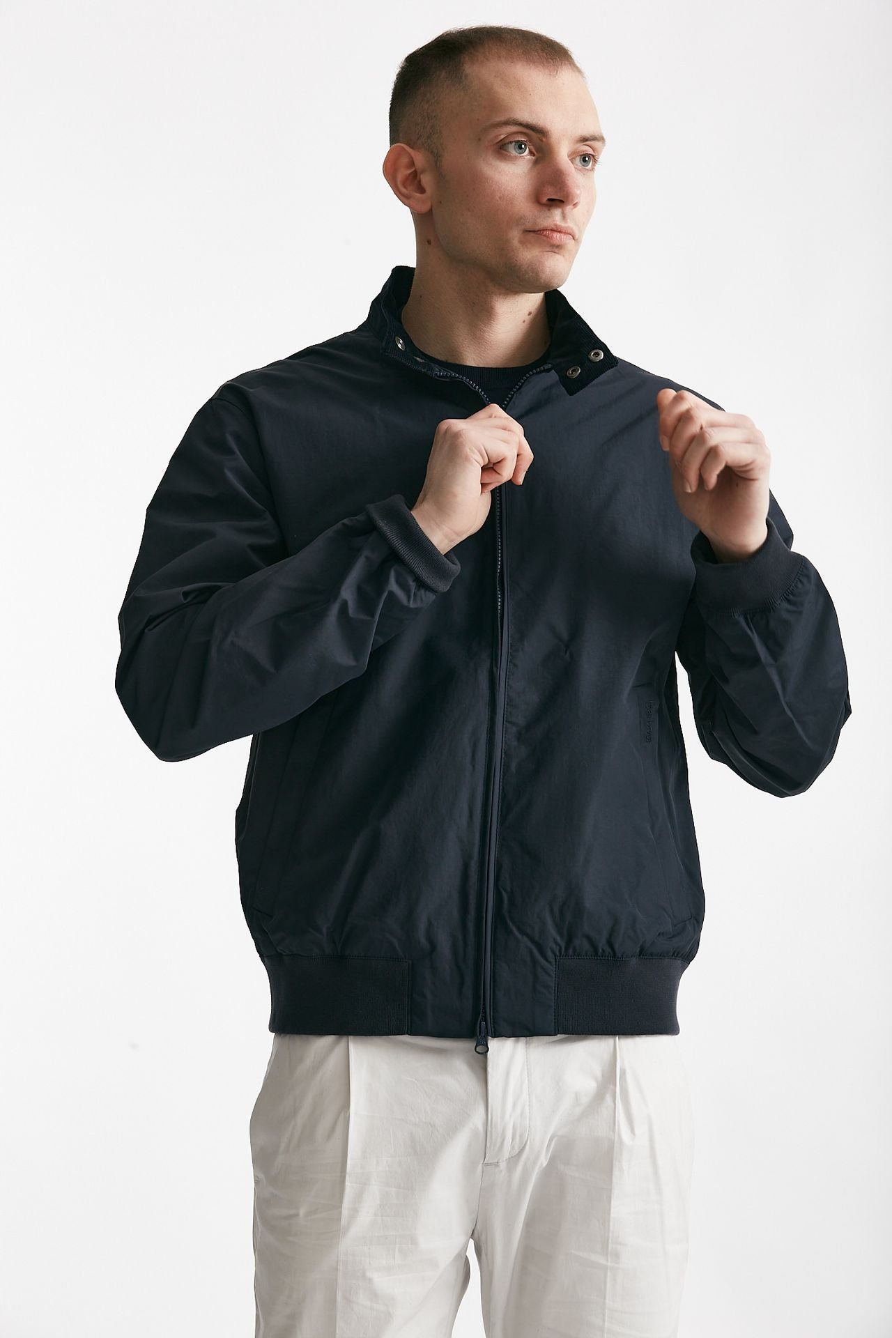 bomber royston jacket in nylon blu men Barbour - 7