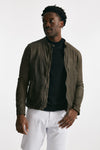 biker in pelle marrone men Giorgio brato - 1