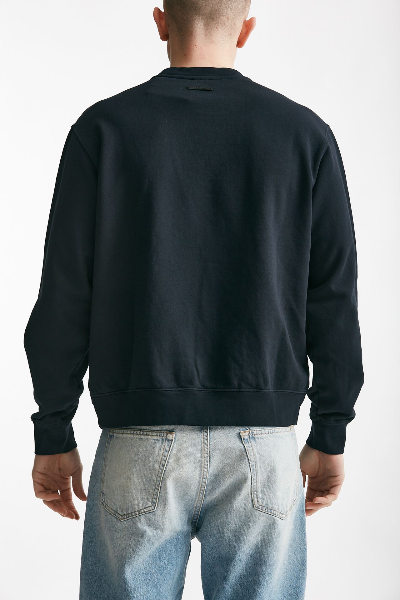 felpa in cotone blu men Covert - 3